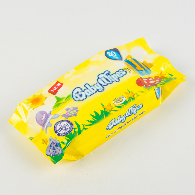 80pcs High Quality Gentle Skin Soft Portable Cleaning Baby Wet Tissue Wipes